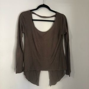 Heart & Hips Long Sleeve Cut-Out Top